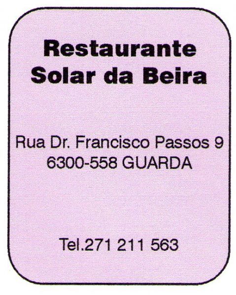 Restaurante Solar da Beira