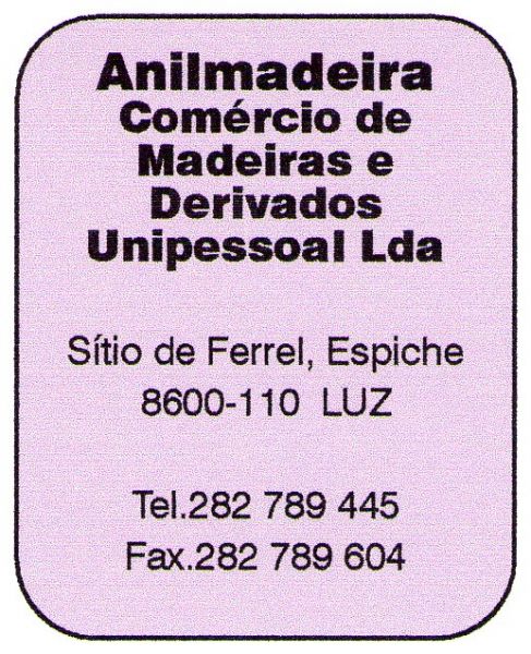 Anilmadeira-Comércio de Madeiras e Derivados Unipessoal Lda