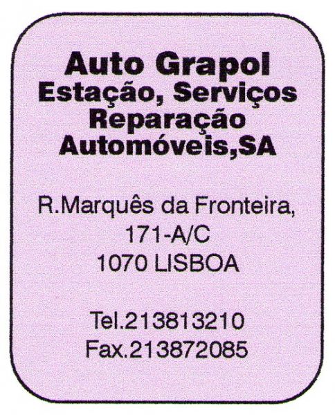 Auto Grapol - Estação, Serviços Reparação Automóveis,SA