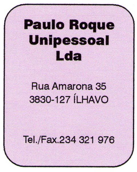 Paulo Roque, Unipessoal, Lda