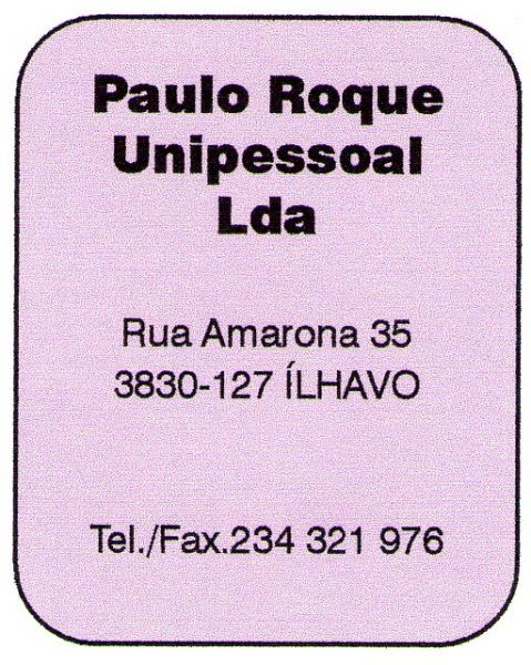 Paulo Roque, Unipessoal, Lda