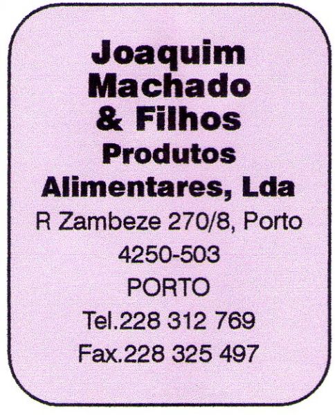 Joaquim Machado & Filhos, Produtos Alimentares, Lda