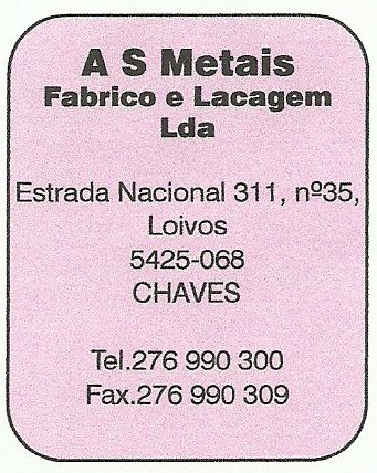 A S Metais-Fabrico e Lacagem Lda