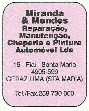 Miranda e Mendes - Reparação,Manutenção,Chaparia e Pintura Automóvel Lda