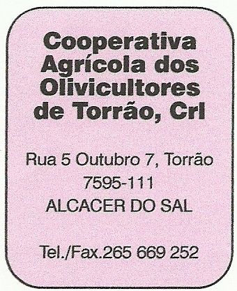 Cooperativa Agrícola dos Olivicultores  de Torrão, Crl