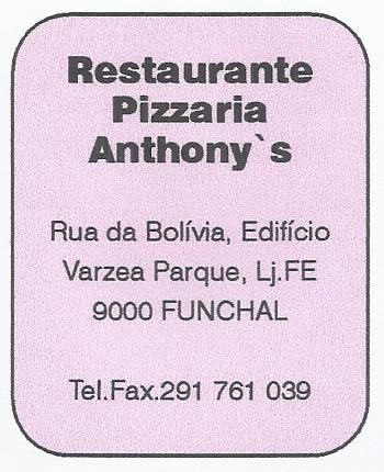 Restaurante Pizzaria Anthony`s